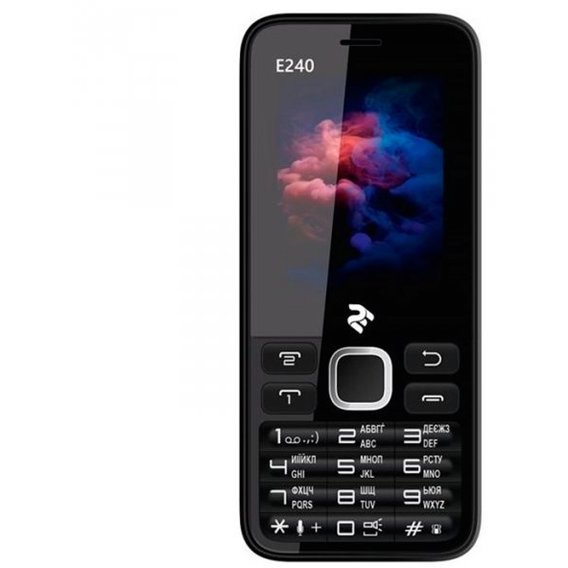 Мобильный телефон 2E E240 DualSim Black/White (UA UCRF)