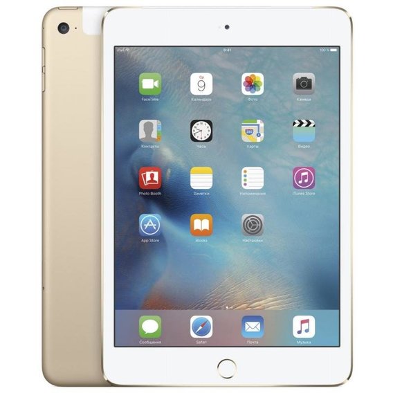 Планшет Apple iPad mini 4 with Retina display Wi-Fi + LTE 16GB Gold (MK882)
