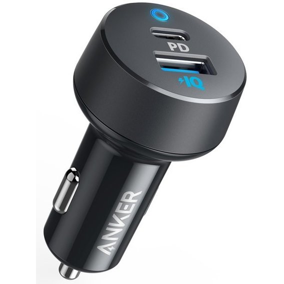 Зарядное устройство ANKER USB Car Charger Power Drive Power Delivery 2 USB 3.0+USB-C 18W Black (A2720011)