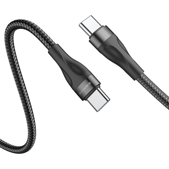Кабель Borofone USB-C to USB-C Source 60W 1m Black (BX61)