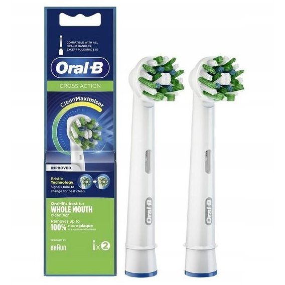 Насадка для зубної щітки Braun Oral-B Cross Action EB50RB CleanMaximiser (2)