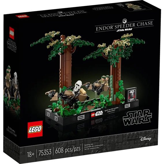 Конструктор LEGO Star Wars Диорама Погоня на спидере на Эндоре (75353)