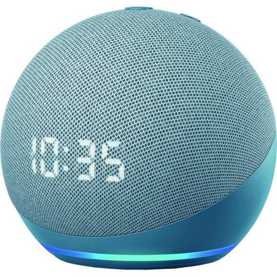 Акустика Amazon Echo Dot with Clock (4rd Generation) Twilight Blue (B085M66LH1)