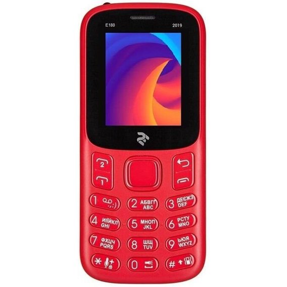 Мобильный телефон 2E E180 2019 DualSim Red (UA UCRF)