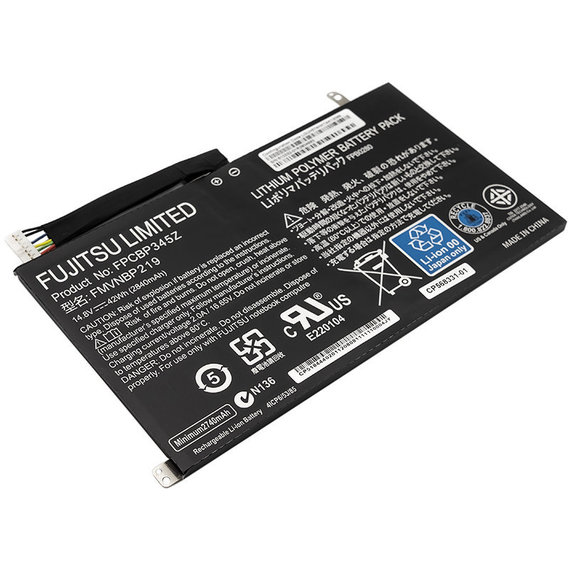 Батарея для ноутбука Аккумулятор для ноутбуков FUJITSU LifeBook UH552, UH572 (FPCBP345Z) 14.8V 2840mAh (original) (NB450114)