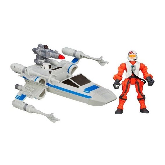 Игровой набор Hasbro, Star Wars Истребитель X-wing и пилот Сопротивления (B3701_B3702)
