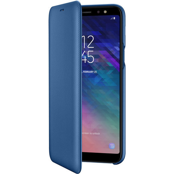 Чехол для телефонов Samsung Wallet Flip Cover Blue (EF-WA605CLEGRU) for Samsung A605 Galaxy A6 Plus 2018