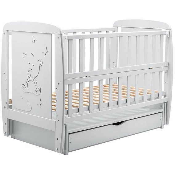 Детская кроватка Babyroom Умка DUMYO-3 серый (626202)