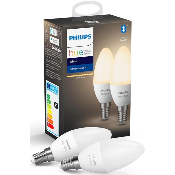 Умная лампа Philips Hue E14, White 2шт (929002039904)