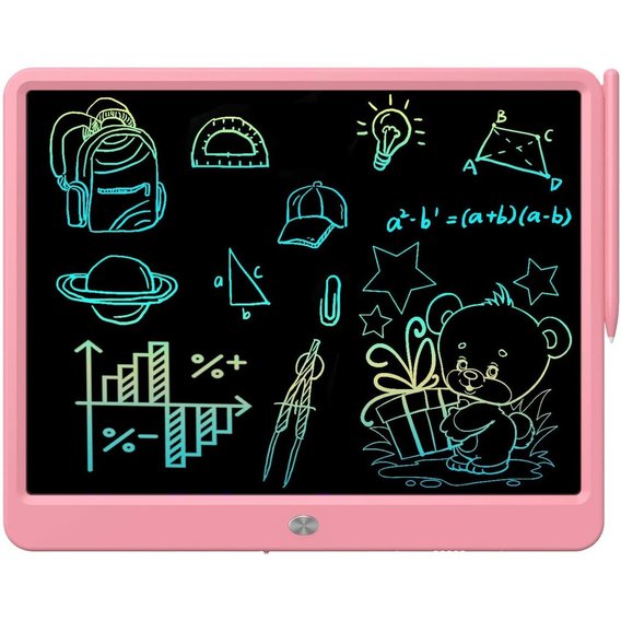 Графический планшет для рисования Lunatik с LCD экраном 15" Розовый (LN15M-DP)