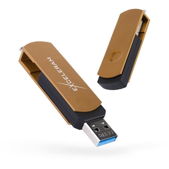 USB-флешка eXceleram 64GB P2 Series USB 3.1 Gen 1 Brown/Black (EXP2U3BRB64)