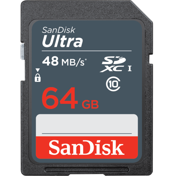 Карта памяти SanDisk 64GB SDXC Class 10 UHS-I Ultra (SDSDUNB-064G-GN3IN)