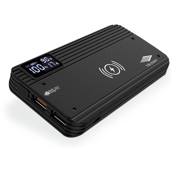 Внешний аккумулятор Mezone Power Bank QW8 10000mAh Wireless Charging Black