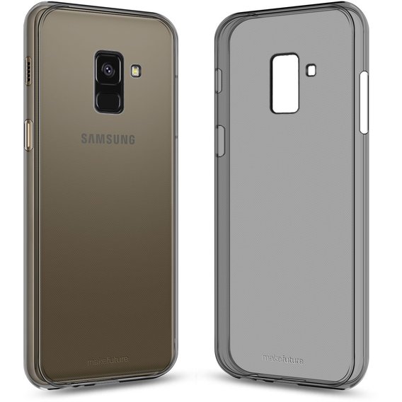 Аксессуар для смартфона MakeFuture TPU Air Case Black (MCA-SA818BK) for Samsung A530 Galaxy A8 2018