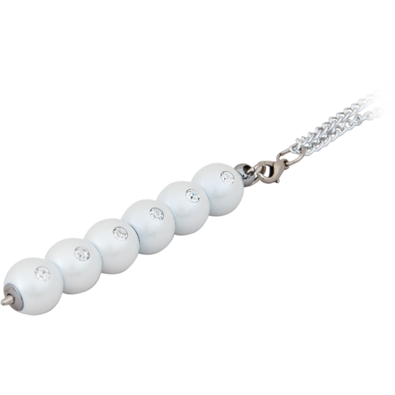 Ручка шариковая Langres Secret, с кристаллами, белый, в подарочном футляре (LS.401021-12)