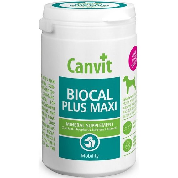 Вітамінна добавка Canvit Biocal Plus Maxi для покращення рухливості у собак 230 г (can53145)