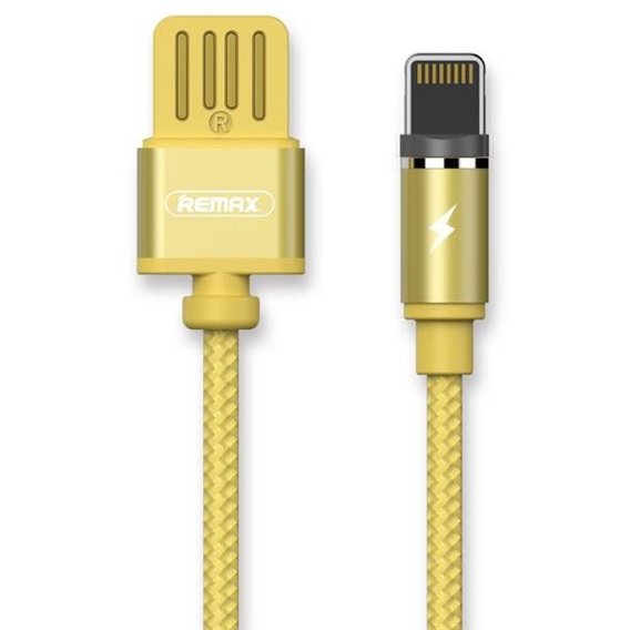 Кабель Remax USB Cable to Lightning Gravity Magnetic 1m Gold (RC-095I-GOLD)