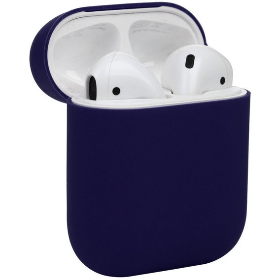 Чехол для наушников BeCover Silicone Case Blue (703345) for Apple AirPods
