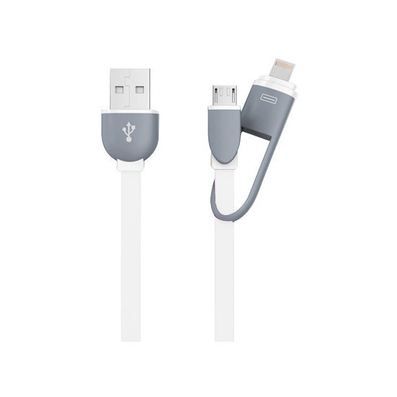 Кабель XOKO USB Cable to Lightning/microUSB 25cm White (SC-201-WH)