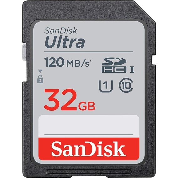 Карта памяти SanDisk 32GB SDHC C10 UHS-I Ultra (SDSDUN4-032G-GN6IN)