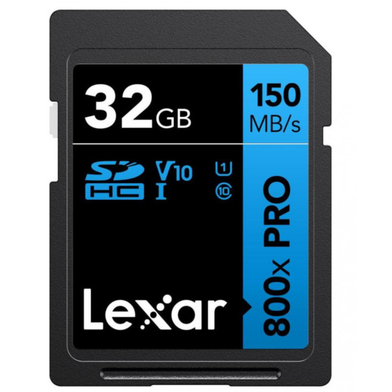 Карта памяти Lexar 32GB SDHC Class 10 UHS-I V10 High Performance 800x Pro (LSD0800P032G-BNNNG)
