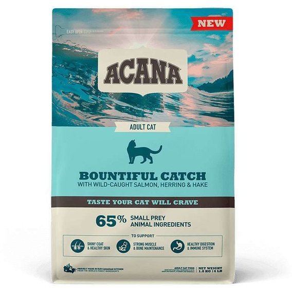 Сухий корм для кішок ACANA Bountiful Catch Cat з лососем, фореллю та оселедцем 1.8 кг (a71443)