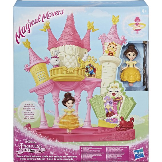 Маленькая кукла Hasbro Disney Princess Белль, крутящаяся и дворец (E1632)