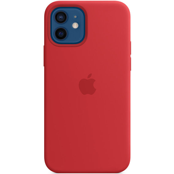 Аксессуар для iPhone Apple Silicone Case with MagSafe (PRODUCT) Red (MHL63) for iPhone 12/iPhone 12 Pro UA