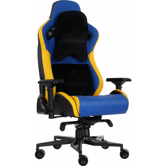 Кресло GT Racer X-0724 Blue/Yellow