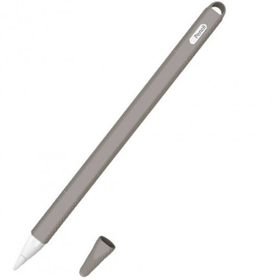 Чехол для стилуса Goojodoq Hybrid Ear TPU for Apple Pencil 2 Grey (4001055094286GR)