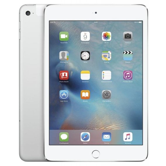 Планшет Apple iPad mini 4 with Retina display Wi-Fi + LTE 16GB Silver (MK872)