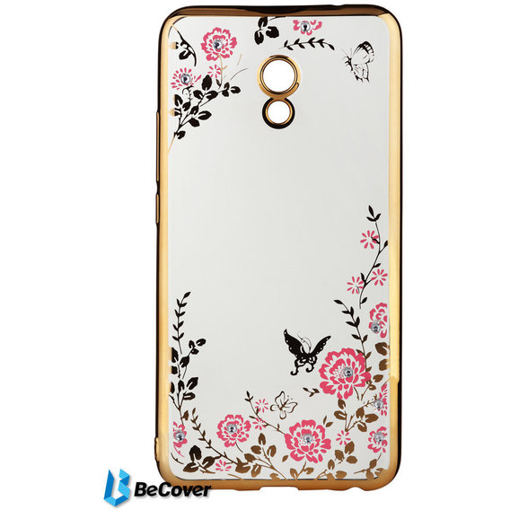 Аксессуар для смартфона BeCover Flowers Series Gold for Meizu MX6