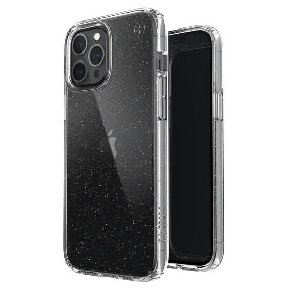 Аксессуар для iPhone Speck Presidio Perfect-Clear with Glitter Case Clear/Gold (138501-5636) for iPhone 12 Pro Max