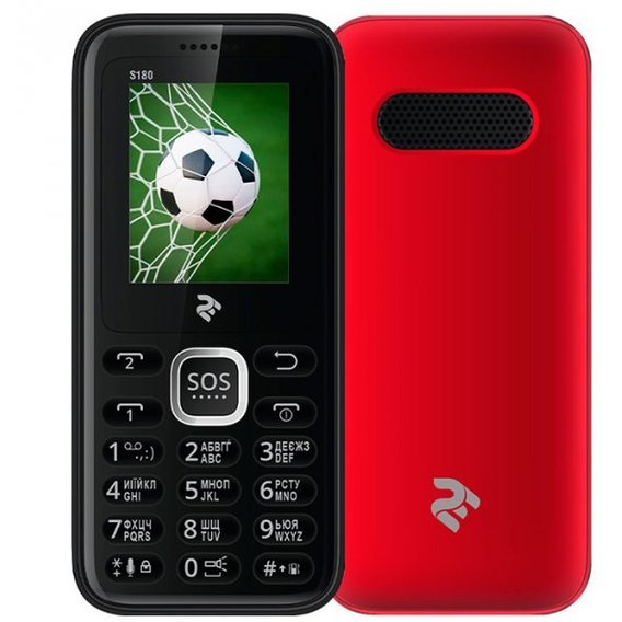 Мобильный телефон 2E S180 DUALSIM Red (UA UCRF)