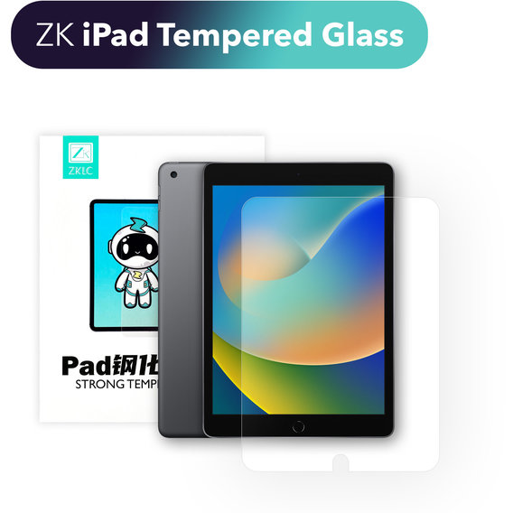 Аксессуар для iPad ZK Premium Tempered Glass for iPad 10.2" (2019-2021)