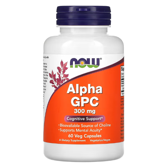 NOW Foods Alpha GPC 300 mg 60 caps