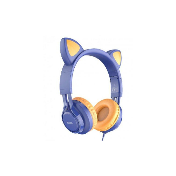 Наушники Hoco W36 Cat Ear 3.5mm Midnight Blue