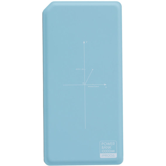 Внешний аккумулятор Remax Proda Chicon Power Bank 10000mAh Wireless Charger Blue/White (PPP-33-BLUE+WHITE)