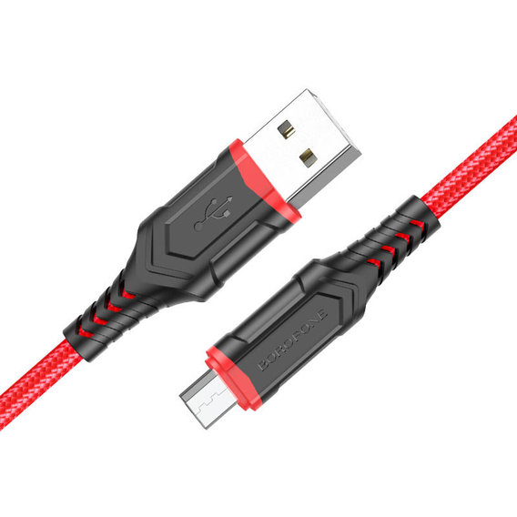 Кабель Borofone USB Cable to Micro USB 1m Red (BX67)