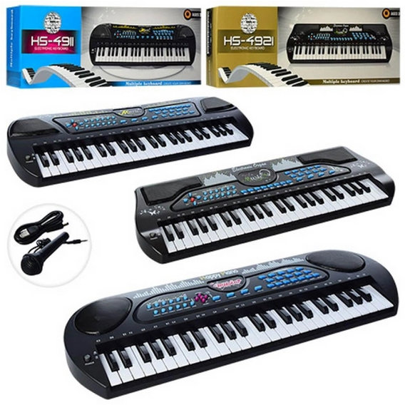 Синтезатор A-Toys 49 клавиш с микрофоном, 3 вида (HS4911-21-31)