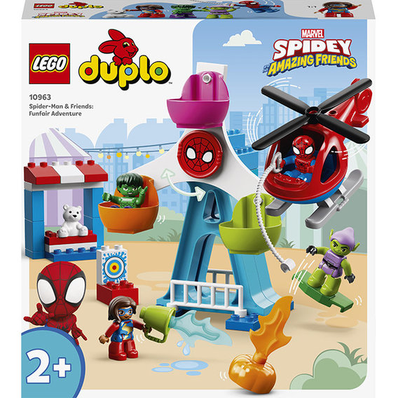 Конструктор LEGO DUPLO Marvel Человек-паук и его друзья: приключения на ярмарке (10963)