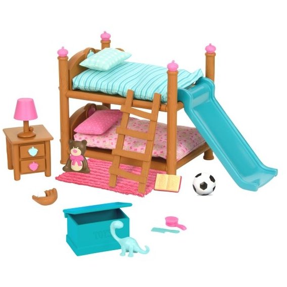 Игровой набор Li'l Woodzeez Двухэтажная кровать для детской комнаты (6169Z)