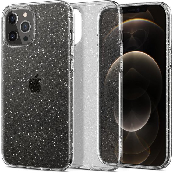 Аксессуар для iPhone Spigen Liquid Crystal Glitter Crystal Quartz (ACS01698) for iPhone 12/iPhone 12 Pro
