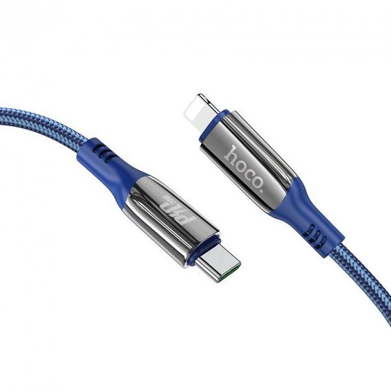 Кабель Hoco Cable USB-C to Lightning S51 20W 1.2m Blue