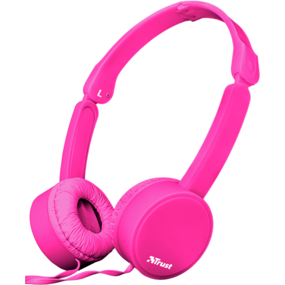 Наушники Trust Nano Foldable Headphones Pink