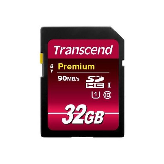 Карта памяти Transcend 32GB SDHC Class 10 UHS-I U1 Premium 300X (TS32GSDU1)