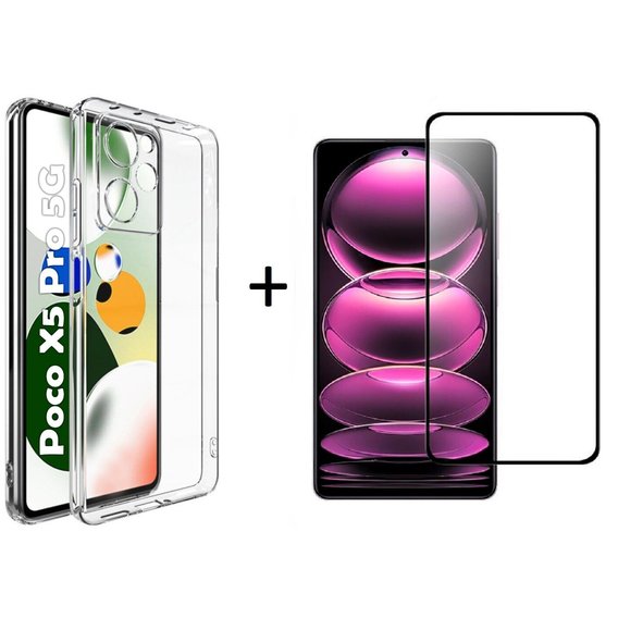 Аксессуар для смартфона Набор BeCover TPU Case + Tempered Glass for Poco X5 Pro 5G (708816)