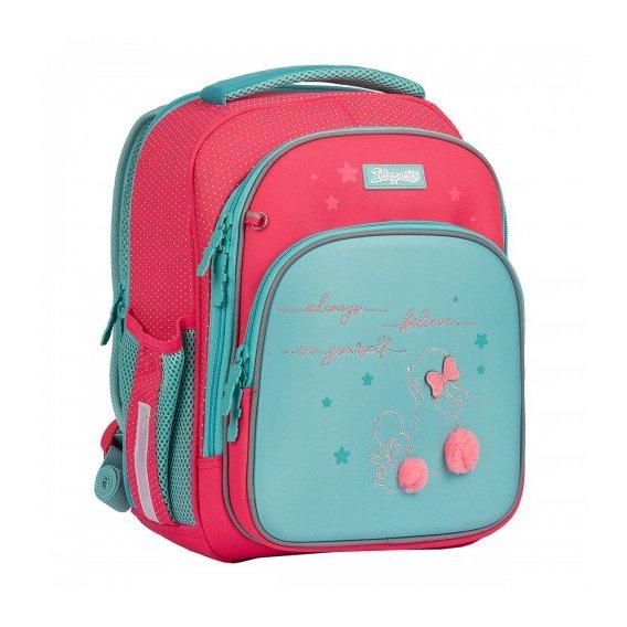 Рюкзак школьный 1Вересня S-106 Bunny, розовый/бирюзовый (551653)