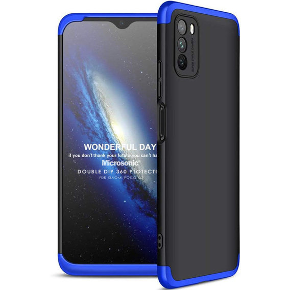 Аксессуар для смартфона LikGus Case 360° Black/Blue for Xiaomi Poco M3