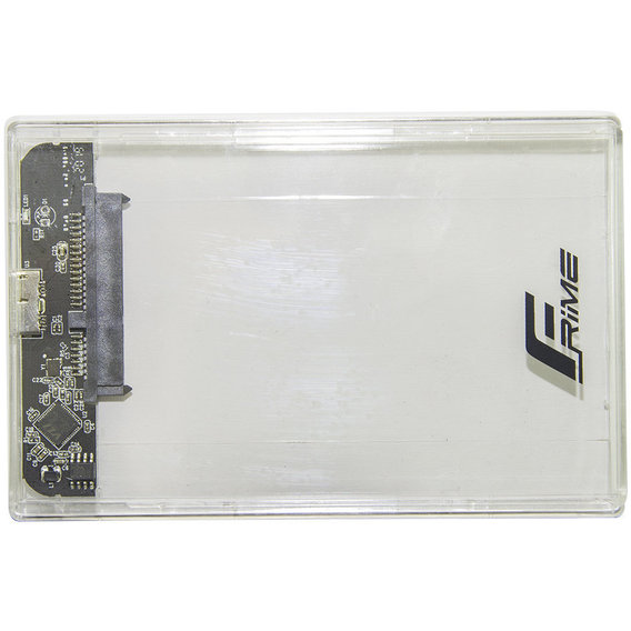 Аксессуар для накопителя Frime SSD/HDD 2.5" USB3.0 Clear SATA (FHE80.25U30)
